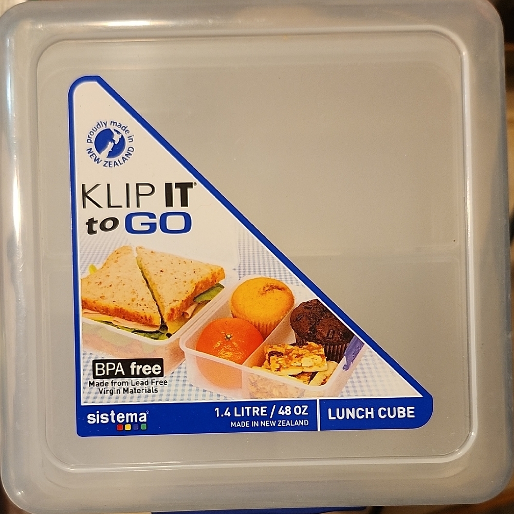 3 Pk Sistema Klip IT To Go Lunch Cubes